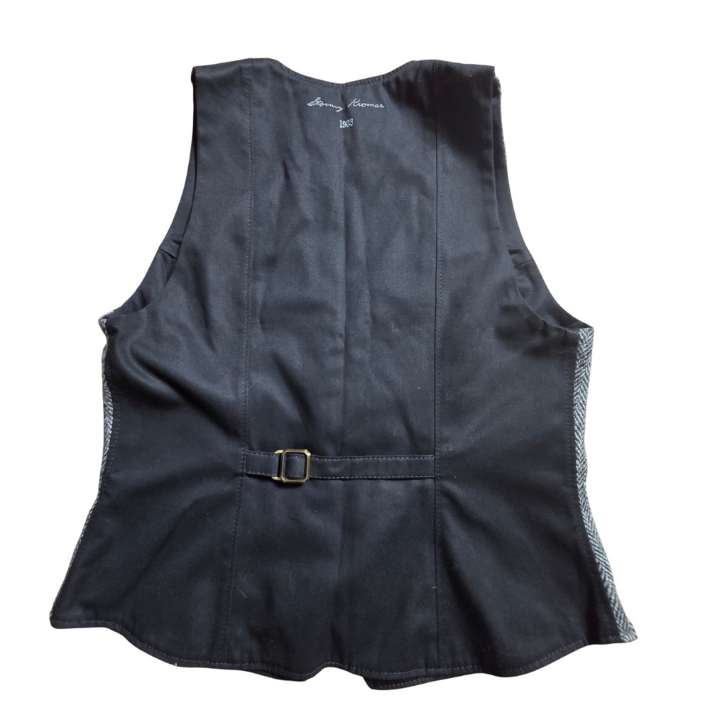 Stormy Kromer Harris Tweed Wool Vest Womens M Herringbone USA Cabincore NWT